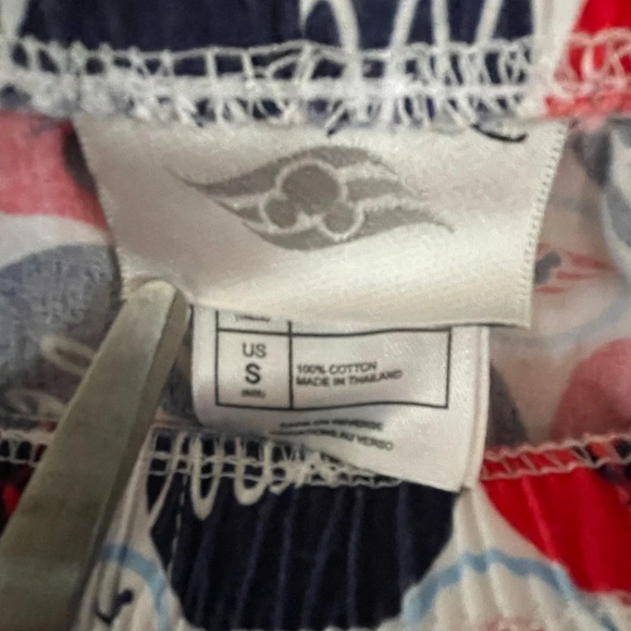 Disney Cruise Line Red White Blue Minnie Mouse Pajama Lounge Pants US Size Small - Picture 5 of 7